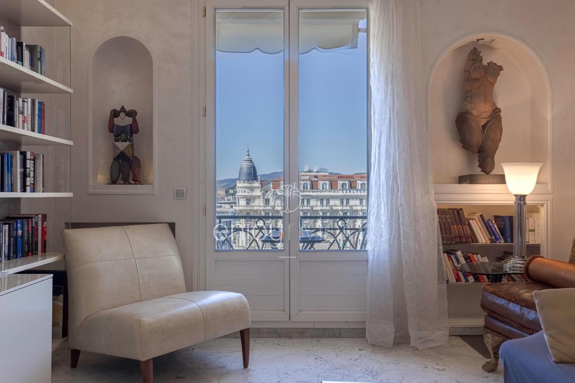 Palais Miramar Suite Art Modern - Derniere Etages Vue Mer - 75M De Confort - En Face Des Plages -Wifi - Clim Cannes Eksteriør billede