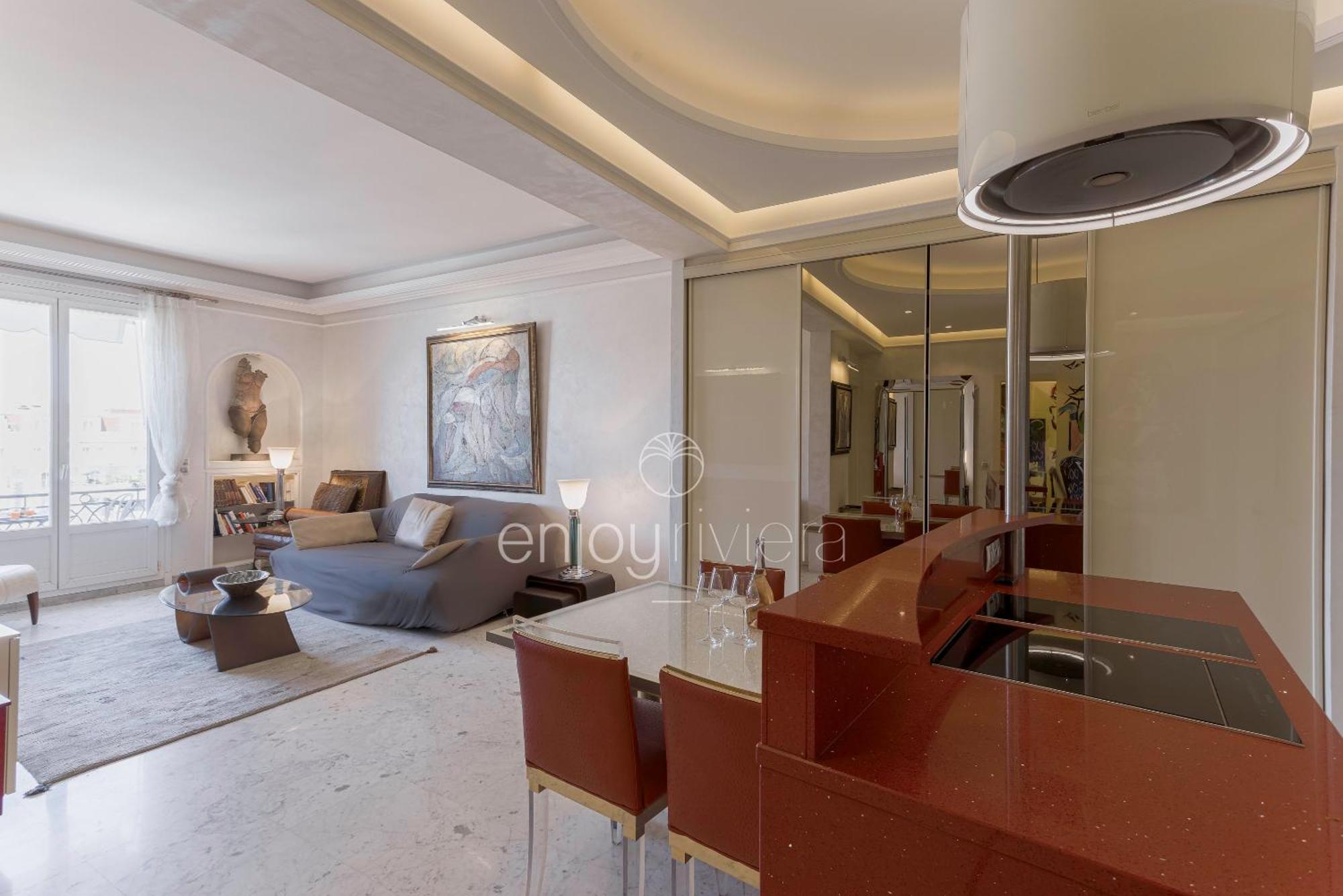 Palais Miramar Suite Art Modern - Derniere Etages Vue Mer - 75M De Confort - En Face Des Plages -Wifi - Clim Cannes Eksteriør billede