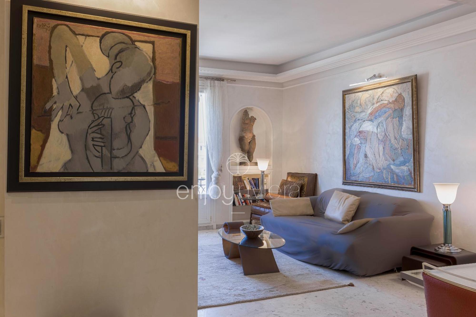 Palais Miramar Suite Art Modern - Derniere Etages Vue Mer - 75M De Confort - En Face Des Plages -Wifi - Clim Cannes Eksteriør billede